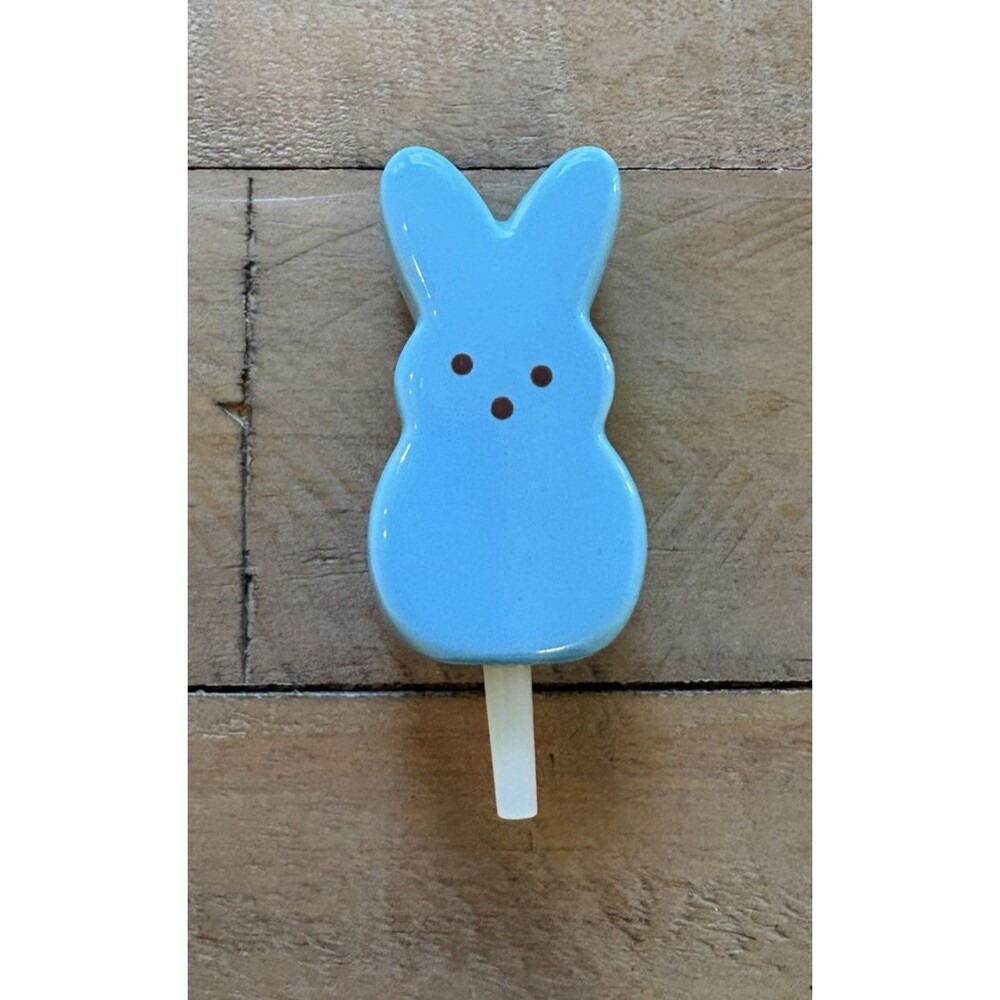 Nora Fleming Mini Retired BLUE PEEP Easter Bunny Rabbit Used